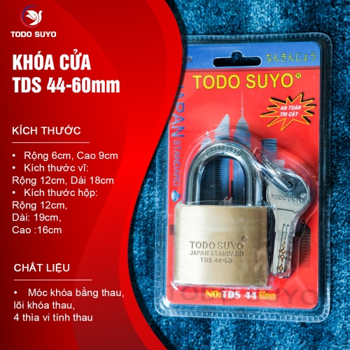 KHÓA MÓC BẤM THAU TDS -44 60MM (CHẤT LƯỢNG TỐT) HIỆU - TODO SUYO