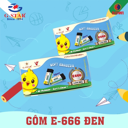 GÔM E-666 ĐEN hiệu g-star